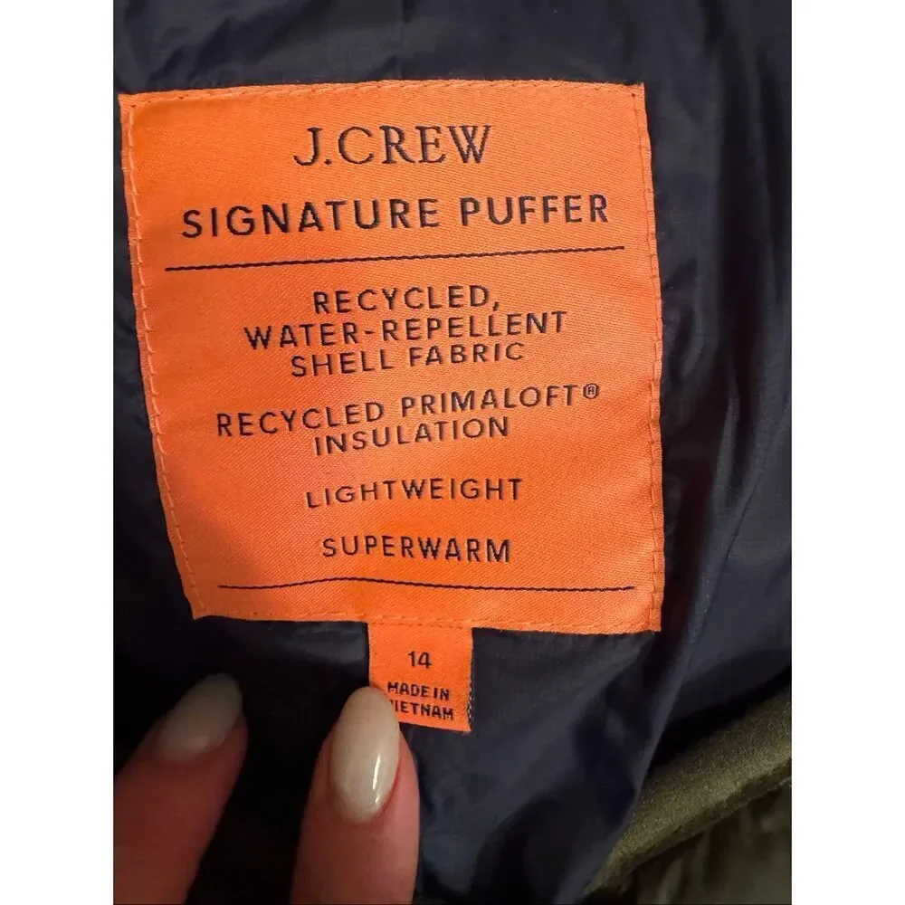 JCrew Signature Lightweight Quilted Puffer‎ Jacket